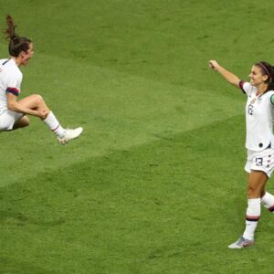 Kelley O'Hara Instagram - Al, I was not prepared for this uno reverse card!! Doesn’t feel real that you’ve played your last game. Any time I would look up and see you on the field, I knew we had a chance. You were a cheat code. Your late winners are gonna go down as legendary along with every other thing you did on that field. But what’s even more impressive is what you were able to do off of it. You changed the game of soccer and women’s sports forever and I know you’re just getting started. You are someone who I have always thought of as unstoppable. If you want to do something - you’re going to do it. Like turning off the alarm that made us miss our flights to LA after our 2015 post World Cup celebration shenanigans. But in all seriousness, WHAT A CAREER MY GIRL!!Grateful for all you are and all you will be! Can’t wait for all the good times ahead. Love you ❤️