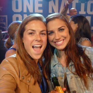 Kelley O'Hara Instagram - Al, I was not prepared for this uno reverse card!! Doesn’t feel real that you’ve played your last game. Any time I would look up and see you on the field, I knew we had a chance. You were a cheat code. Your late winners are gonna go down as legendary along with every other thing you did on that field. But what’s even more impressive is what you were able to do off of it. You changed the game of soccer and women’s sports forever and I know you’re just getting started. You are someone who I have always thought of as unstoppable. If you want to do something - you’re going to do it. Like turning off the alarm that made us miss our flights to LA after our 2015 post World Cup celebration shenanigans. But in all seriousness, WHAT A CAREER MY GIRL!!Grateful for all you are and all you will be! Can’t wait for all the good times ahead. Love you ❤️