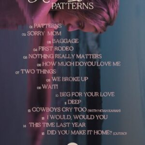 Kelsea Ballerini Instagram - just in: tracklist from @kelseaballerini’s upcoming album PATTERNS 🤍 countdown to october 25 on @spotify