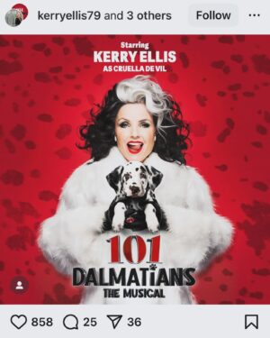 Kerry Ellis Instagram - Can’t wait for Dec to see you @kerryellis79. You’re going to be amazing in this role!!
