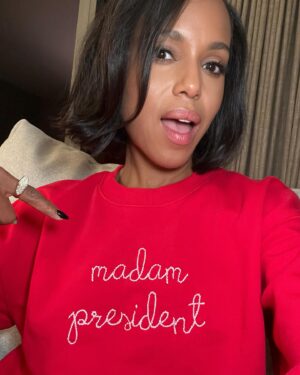 Kerry Washington Instagram - Post debate assessment 🗳️👌🏾 #HarrisWalz2024