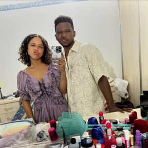 Kiana Madeira Instagram - My earth angel. Happy one year anniversary since being married!! In every lifetime it’s me & you. I love you so much @lovelladamsgray 💜 Thank you, Jesus! 🙏🏽✨🦋🐢💍

#LetsGrowOldAndAdamsGrayTogether 👵🏽🧓🏾