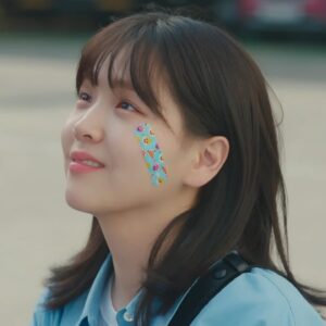 Kim Ji-eun Instagram - 🍀   ⛑️ = 🧡🫧