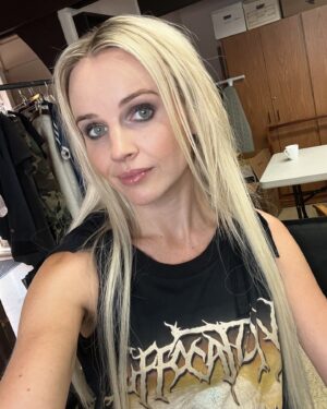 Kimberley Crossman Instagram - 📍 Regina, Canada 🇨🇦 

Made it to Regina! Let’s bloody go 🎥🎬 @deathgasm2 🤘🏼