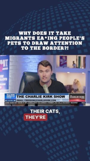 Kimberly Guilfoyle Instagram - WHY DOES IT TAKE MIGRANTS E*TING PEOPLE’S PETS TO DRAW ATTENTION TO WHAT’S HAPPENING AT THE BORDER??? 

@donaldjtrumpjr with @charliekirk1776