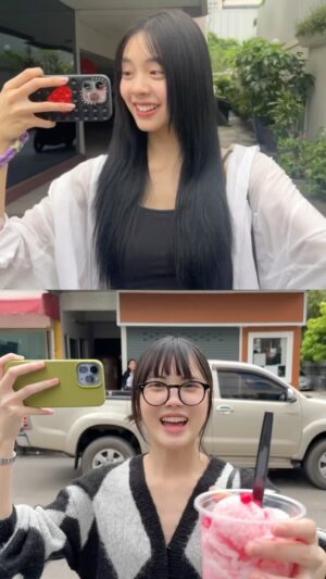 Kirana Pipityakorn Instagram - 👧🏻👧🏻w/🍧🍢🥐🍋🍊