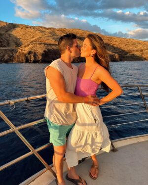 Kristen Doute Instagram - This pretty lady is engaged!!! Congratulations @kristendoute & @luke__broderick! He went fishing and caught a fiancé!  We love you two so so much! It was an honor to be included in this special moment! Love you two! Cheers to happily ever after! 

#kristendoute #niasanchez #engaged #niatravels #maui #mauifishingboat