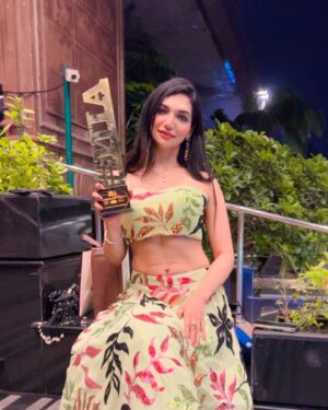 Kriti verma Instagram - ‘Multitalented Actress of the Year Award’ IIIA Awards 2024 . 
Thanks @officialjiocinema @iiiaward for such a prestigious honour ♥️🧿
Swipe till last to see my fav character from Mahabharat 🙏🏻

👗- @the_adhya_designer 

#kriti #kritiverma #bigboss #roadies #mtv #lehanga #