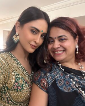 Krystle D'Souza Instagram - Tradition 🧿💚🙏🏻