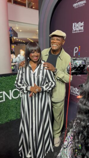 LaTanya Richardson Jackson Instagram - Who’s THAT lady⁉️ 😂 💅🏾💋Showing up and OUT with @samuelljackson last night at the FIGHT NIGHT premiere ❤️
Bravo to the cast and crew 🙏🏾🙌🏾