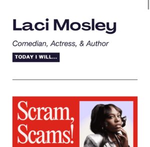 Laci Mosley Instagram - A massive shoutout to everyone who’s picked up a copy of Scam Goddess ❤️❤️ Your support is more valuable than a fake ID in a high-stakes poker game. I hope this book, packed with laughs and tales of how I conned my way to the top, gives you the confidence to scam your way to success—legally, of course. Thanks for joining me on this wild ride! 

✨Everyone can hear a snippet of my book on Apple podcast now ❗️❗️❗️