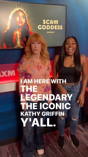Laci Mosley Instagram - Legend @kathygriffin joins the Con-gregation today y’all! We’re talkin’ fake Taylor Swift Trump endorsements and romance fraud so you better listen up!

And after you buy tickets to Kathy’s standup tour make sure to pick up the Scam Goddess book out TODAY!!!

#kathygriffin #lovefraud #scammers