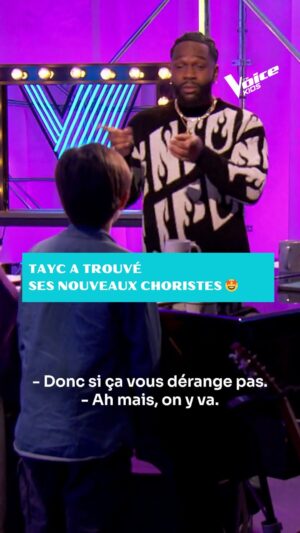 Lara Fabian Instagram - Après avoir offert des places de concert aux Talents, Tayc se demande s’il ne va pas plutôt les prendre comme choristes en découvrant leur niveau 🤩
 
Les Battles de The Voice Kids, Samedi sur TF1 et en Streaming sur TF1  ✌️ #TheVoiceKids #Coaching #Coach #CoCoach #Tayc