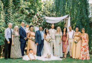 Latonya Williams Instagram - Celebrating one year of being your Mrs. Smith 💍👰🏾‍♀️🤵🏽‍♂️✨08/17/23✨

Feels like more than a year - time really does slow down when I’m enjoying every moment with you @ksmith.vision. 

Thank you for being even better than any man from my dreams✨

My favourite parts so far have been constantly making you laugh and (almost) having your baby 😄😘

❤️❤️❤️❤️❤️

Flawless hair by my wonderful and talented friend @aliciastyleshair all-day glam makeup by @afterglowstudios and my NAILS 💅🏾 @gelled.byjenny 

Shout out to @sorbett_piano_quintet for our beautiful ceremony music (SO GOOD)

Still can’t believe we pulled this off in such a short time frame @thi.williams - then again, I have you as a mother 😘

#wedding #weddinganniversary #areallovestory