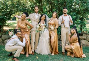 Latonya Williams Instagram - Celebrating one year of being your Mrs. Smith 💍👰🏾‍♀️🤵🏽‍♂️✨08/17/23✨

Feels like more than a year - time really does slow down when I’m enjoying every moment with you @ksmith.vision. 

Thank you for being even better than any man from my dreams✨

My favourite parts so far have been constantly making you laugh and (almost) having your baby 😄😘

❤️❤️❤️❤️❤️

Flawless hair by my wonderful and talented friend @aliciastyleshair all-day glam makeup by @afterglowstudios and my NAILS 💅🏾 @gelled.byjenny 

Shout out to @sorbett_piano_quintet for our beautiful ceremony music (SO GOOD)

Still can’t believe we pulled this off in such a short time frame @thi.williams - then again, I have you as a mother 😘

#wedding #weddinganniversary #areallovestory