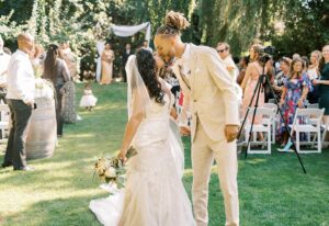 Latonya Williams Instagram - Celebrating one year of being your Mrs. Smith 💍👰🏾‍♀️🤵🏽‍♂️✨08/17/23✨

Feels like more than a year - time really does slow down when I’m enjoying every moment with you @ksmith.vision. 

Thank you for being even better than any man from my dreams✨

My favourite parts so far have been constantly making you laugh and (almost) having your baby 😄😘

❤️❤️❤️❤️❤️

Flawless hair by my wonderful and talented friend @aliciastyleshair all-day glam makeup by @afterglowstudios and my NAILS 💅🏾 @gelled.byjenny 

Shout out to @sorbett_piano_quintet for our beautiful ceremony music (SO GOOD)

Still can’t believe we pulled this off in such a short time frame @thi.williams - then again, I have you as a mother 😘

#wedding #weddinganniversary #areallovestory