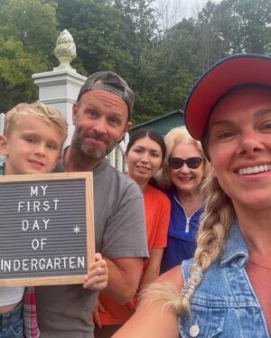 Laura Bell Bundy Instagram - Big day today! Cant believe my ‘ittle’ baby is such a big boy now.  So proud of you, Huckie!❤️

Thankful for the comradery of my Haytown mamas. @jessicachianne 😝