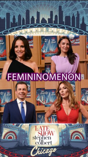 Laura Benanti Instagram - A phenomenal week filled with Femininomenons celebrating the ultimate FemininomeNOM, Kamala Harris.

#LateShowChicago #Colbert