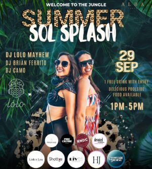 Lauren C. Mayhew Instagram - We are BACK! 🤩🤩🤩 Due to popular demand, we are bringing back the #SummerSol pool party 👙 ☀️ at @hotelalbatampa ONE MORE TIME on September 29th! This one is THEMED “Welcome To The Jungle,” so make sure to wear your best animal 🦒🐍🦓 and safari gear to win some cool prizes. I’ll be joined by the talented @djbrianferrito & @djcamofla to help me curate the musical vibes. 🎵 1-5pm Ticket 🎫 link above 👆🏻 in bio!
.
.
Also big thanks to all our sponsors who continue to come back! @shottys @devotedcreations @linkxlou.tampa @rndcusa @justliv21 @channelsidebrewco @pureculturevodka @hojswim 
.
.
We will also be celebrating @funfitphysician’s bday, so bring your party hats! 🥳
@ladi_dadi_artistry_ will be back #BodyPainting too!