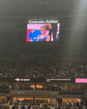 Laurie Hernandez Instagram - I just flipped a coin for Tiafoe and Dimitrov WHAT @usopen