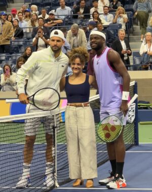 Laurie Hernandez Instagram - I just flipped a coin for Tiafoe and Dimitrov WHAT @usopen