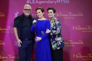 Lea Salonga Instagram - She’s here!!! My wax likeness is complete and has been officially unveiled! Thanks to our friends @solaireresort for the perfect launch venue! 

My twin will be ready to welcome visitors to Madame Tussaud’s Singapore starting September 20! @mtssingapore #LEAgendaryMTSG