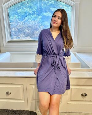 Lexia Hayden Instagram - My favorite comfy robe @luvlette 
Cozy up in LUVLETTE At-Home use 
FW24 with 15% OFF new arrivals.
.
You can search BPTA7 to shop my trendy picks on SHEIN and use my promo code ‘LAH192’ on SHEIN and LUVLETTE for 15% off!
.
SoftCottonSexyLaceSleeveRobe
ID: 40193911