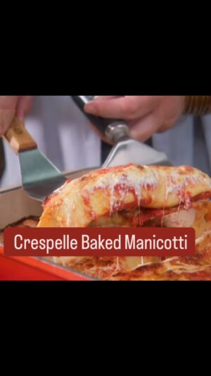 Lidia Bastianich Instagram - Manicotti are a much-loved baked pasta in our family, but in this case I use crespelle instead of fresh pasta to envelop the ricotta stuffing, resulting in a deliciously lighter version.  Crespelle, Italian crêpes, are one of the most versatile recipes in the kitchen. You can use them shredded in soups, layered in lasagna, stuffed and rolled in manicotti, as I do here, or baked with vegetables and pesto - and if you add some sugar to the batter, you can make endless forms of dessert with them. I like to make a big batch of crespelle—once you get going, they are done in no time, and you can freeze or refrigerate the extras.  Link to full video and recipe on my bio. Buon Gusto! .
.
.
.
.
#LidiasRecipes #LidiasItaly #LidiasKitchen #LidiaBastianich #ItalianFood #25YearsofLidia #FromLidiasTableToYours
#LidiasSoundtrack