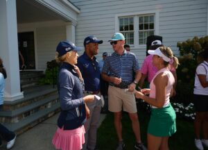 Lindsay Czarniak Instagram - The third annual Bottoms Up Invitational was a massive success thanks to the support of our friends, families and allies. 

Over the past three years we have raised over 3.3 million dollars for the @colorectalcanceralliance which will help fund screenings and advance research to end colorectal cancer in our lifetime. 

It was a beautiful time to remember my brother, Lawrence Meadows. The highlight of the entire weekend was getting to watch my niece and nephew, Addie and Lawson, say a few words about their dad. To say I am proud of them would be an understatement. 

@lindsaycz and I are beyond grateful to all of our supporters and sponsors for making this event possible.

📸: @jerrigrahamphotography