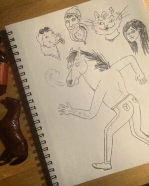 Lisa Hanawalt Instagram - Bojack Horseman premiered ten years ago 🤯 🐴
