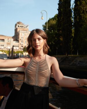 Lisa-Marie Koroll Instagram - Anzeige | A sparkling evening with @armanibeauty at the 81. @labiennale ✨ Grateful for this unforgettable experience and the incredible team that made it possible. Thank you for the magic! #armanimakeup