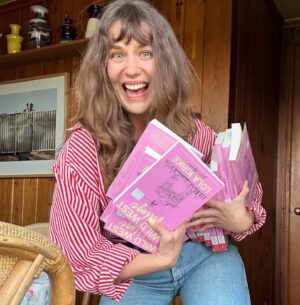 Lola Kirke Instagram - Trying to balance being cute AND smart at same time is actually very hard. 

Pre-order your copy of #wildwestvillage (out 1/28/25 on @simonandschuster) TODAY because I have way too many!!