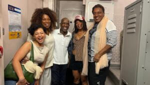 Lorraine Toussaint Instagram - A lovely night out with my sis @cchpounder. Bravo to @officialdorianharewood and the amazing cast.🤍