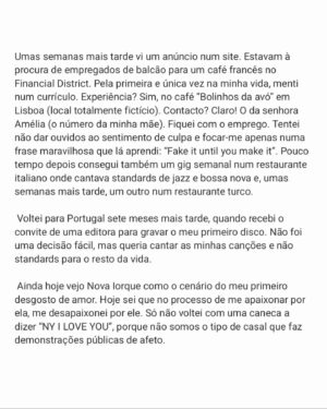 Luísa Sobral Instagram - "Nove meses e cinco dias"
(crónica que escrevi para a @revista_visao em agosto )

#pensamentoscronicos