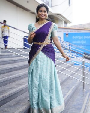 Maahi Gouthami Instagram - 🦋 
.
.
Outfit: @vasudha.couture 
.
.

#maahigouthami #vasudacouture #jewelleryshopopeningceremony #designerwear #instagram #instagood #instafashion #instalike #instamood #instadaily