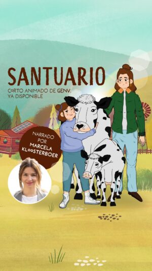 Marcela Kloosterboer Instagram - ⚡️ Marcela y Generación Vegana se unen para darle voz a María e Índigo, una madre y una hija que luchan por un mundo más compasivo para los animales. 

👇🏾 Comenta ‘SANTUARIO’ para recibir el link a YouTube y mirarlo hoy mismo. 

👇🏾 Sigue a @genv_esp para más contenido sobre animales 💚 

#liberar #santuario #genv #generacionvegana