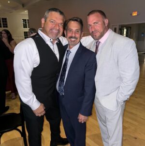 Margaret Josephs Instagram - The Happiest Labor Day weekend celebrating the Happiest Couple! Congrats Dan and Carly @daneller89 @cargoss  #wedding #happylaborday 👏🎉🥂