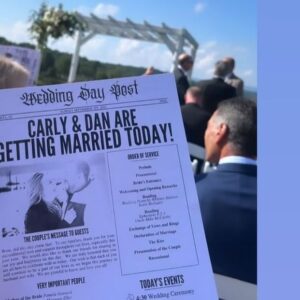 Margaret Josephs Instagram - The Happiest Labor Day weekend celebrating the Happiest Couple! Congrats Dan and Carly @daneller89 @cargoss  #wedding #happylaborday 👏🎉🥂