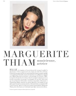 Marguerite Thiam Instagram - C’est la rentrée ! Magazine dispo en kiosque @bazaarfrance @ezrapetronio @elodiedavid 🩶