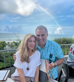 Marla Maples Instagram - Happy birthday, my dear friend Carlos! Years ago when I was promoting my Broadway show at KTLA I knew I had found a kind person I could trust in the media… years later it has so proven true‼️ You have been a blessing ✨ Your humor and wisdom has always inspired me, and kept me smiling 😊 Keep shining my friend.  PS after we sat under the double rainbows yesterday I came home and found a passage in the Zohar saying  when the rainbow is seen in the sky, the Patriarch’s will appear. We are protected, and God’s promise remains. 🌈