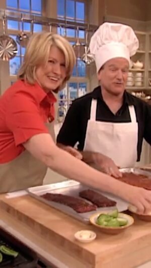 Martha Stewart Instagram - There was never a dull moment when Robin Williams stopped by The Martha Stewart Show. ❤️ Watch as the actor prepared tacos—and cracked plenty of jokes—in this throwback footage.