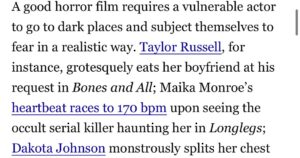 Matilda Lutz Instagram - I was reading an article about genre films and as I read several incredible actors and women I truly admire, all of a sudden I read my name. I am so honoured to be listed among these women and I’m incredibly grateful to @coralie_fargeat for giving me the opportunity of a lifetime to play Jen.  I know she helped shift perspectives for so many, but myself as well. Thank you Christina Perrier for this awesome article! If you want to read further you can find it on @instylemagazine