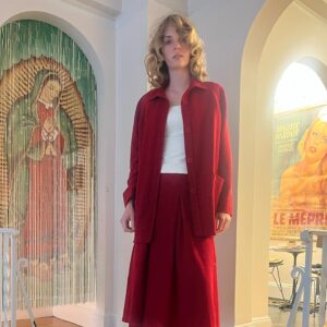 Maya Hawke Instagram - First uniform fitting with my girls