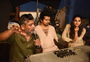 Meenakshi Chaudhary Instagram - Your Srinidhi from  #GOAT 😍🤭♥️ I am still trying to come back to reality🙈 , shooting for this film has truly been nothing short of a dream .
You can clearly see how I couldn’t stop smiling . Truly grateful to the entire team for making this an experience of a lifetime .
With the #GOAT @actorvijay 🔥♥️
Moments and conversations that I’ll always cherish ♥️✨
Thank you for giving Srinidhi so much of love ♥️🙏🏽

#BTS #GOAT