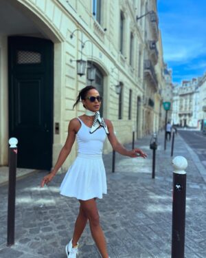 Megalyn Echikunwoke Instagram - PUT SOME RESPECT ON OUR NAME! Cuz @annette_echiku is not going anywhere and @la28games is right around the corner so start practicing now. Phonetics in bio. And, no I will never be over this. Thanks Paris. What a dream. 💫💫💫