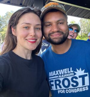 Megan Boone Instagram - Here is what’s happing in FLORIDA. A vibrant movement for the restoration of nature, climate policy, human rights, voting rights, responsible gun ownership, equitable housing and the kind of love for our neighbors that defines true patriotism AND it’s happening in the SOUTH. So no matter where you live there is a reason to knock on doors. All of this only happens when we put in the work- one foot in front of the other- to get our neighbors out to vote for these candidates then support their agenda while in office. #werenotgoingback #forward #whenwevotewewin #whenwefightwewin 
@maxwellfrostfl 
@debbieforfl 
@nicolewilson_d1 @votenicolewilson 
@leonard.k.spencer
@stateattorneymoniquehworrell
@keishamulfort