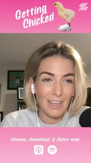 Megan O'Brien Instagram - 🤔 💭 If you had the chance to go back to college, what school would you run for? 

“I’m going wherever @diljeetdosanjhtaylor is coaching because I am OBSESSED.” – @meganmorantwwe 

🎧 All new episode of GETTING CHICKED on Apple Podcasts, Spotify or wherever you get your shows