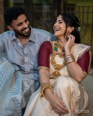 Megha Akash Instagram - To love , laughter and our happily ever after 
🥂 

Engaged to the love of my life 🧿

Photography: @karthiksrinivasan007 @moonstruckbykarthiksrinivasan 
Jewellery: @kalyanjewellers_official 
Makeup and hair : @salomirdiamond @teamdiamondartistry 
Wearing : @storiesinsilk 

#Engaged #August22nd