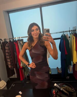Melanie Bracewell Instagram - Back on @cheapseatsau tonight. I made the mistake of using some expired Bondi sands from my bathroom cupboard that turned me green. Thank you to @monicapmakeup and @karlanovack_makeup for the rescue mission to save me from looking like Mike Wazowski. Also thank you as always to our stylist @miki_pearl for the fit. God it feels good to not have to dress myself. I’m yet to see Tim as we’re not on speaking terms but I’m sure our reunion will be beautiful at 8:30pm tonight.