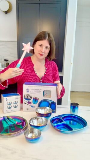 Melanie Paxson Instagram - Even the Fairy Godmother can’t resist the magic of Ahimsa! 🪄 These pediatrician-designed stainless steel plates are not just colorful—they’re free from harmful chemicals found in plastics, making them the safest choice for your little ones. With bright, eye-catching colors, they’re a perfect fit for the whole family. Ready to make the switch to healthier, toxin-free mealtimes? Buy yours today and experience the enchantment of Ahimsa! ✨